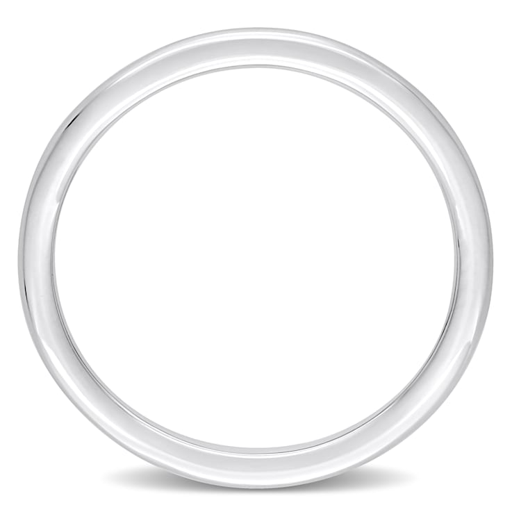 Ladies Wedding band in 10K White Gold