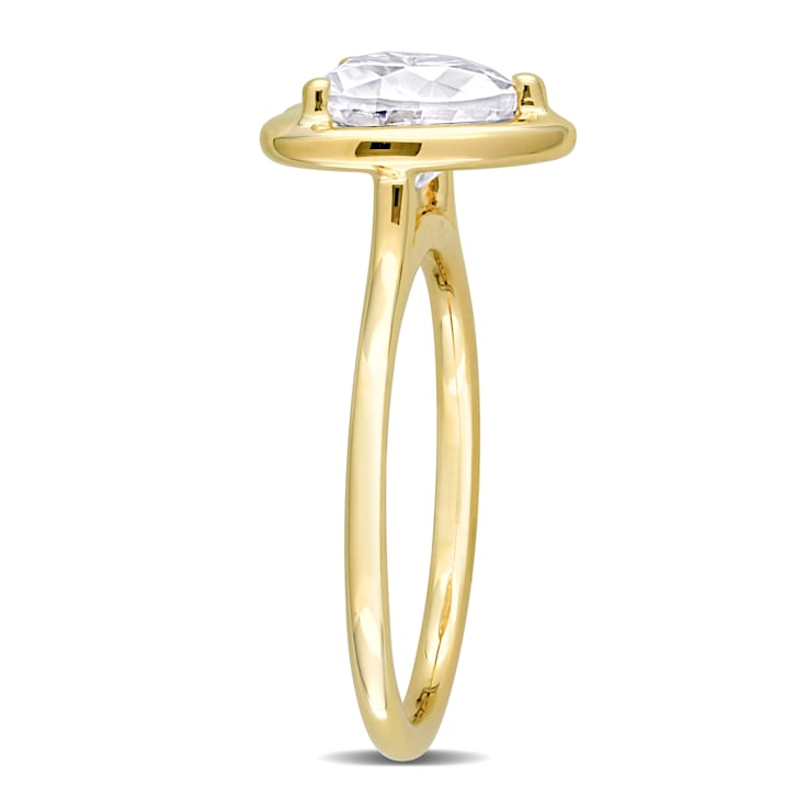 2 CT DEW Heart-Shaped Lab Created Moissanite Engagement Ring in 10K
Yellow Gold