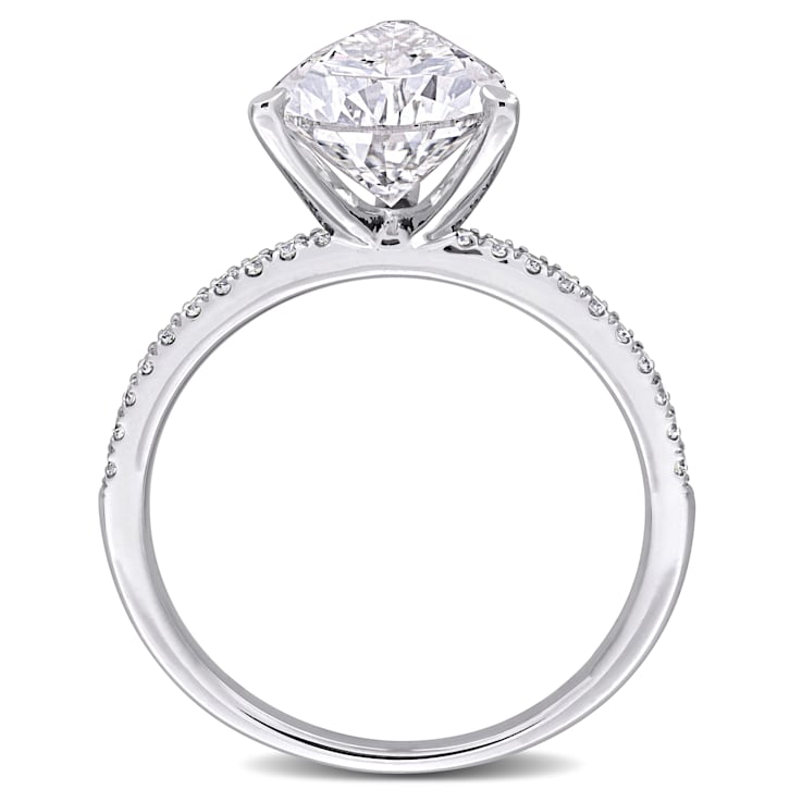3 1/6 CT TW Lab-Grown Diamond Engagement Ring in 14K White Gold