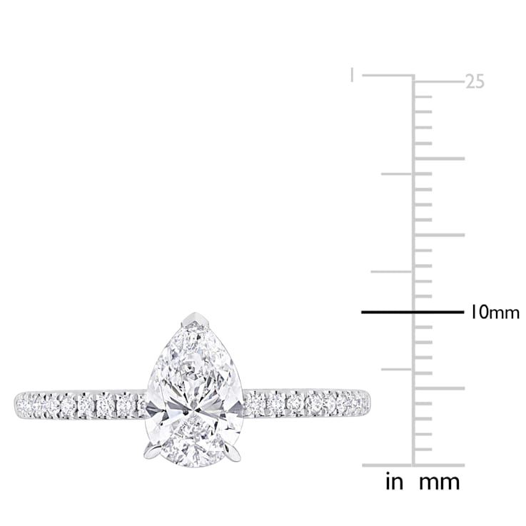 1 1/6 CT TW Lab-Grown Diamond Engagement Ring in 14K White Gold