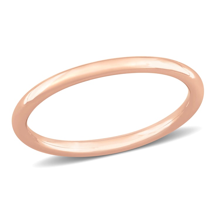 Ladies Wedding Band in 10K Rose Gold
