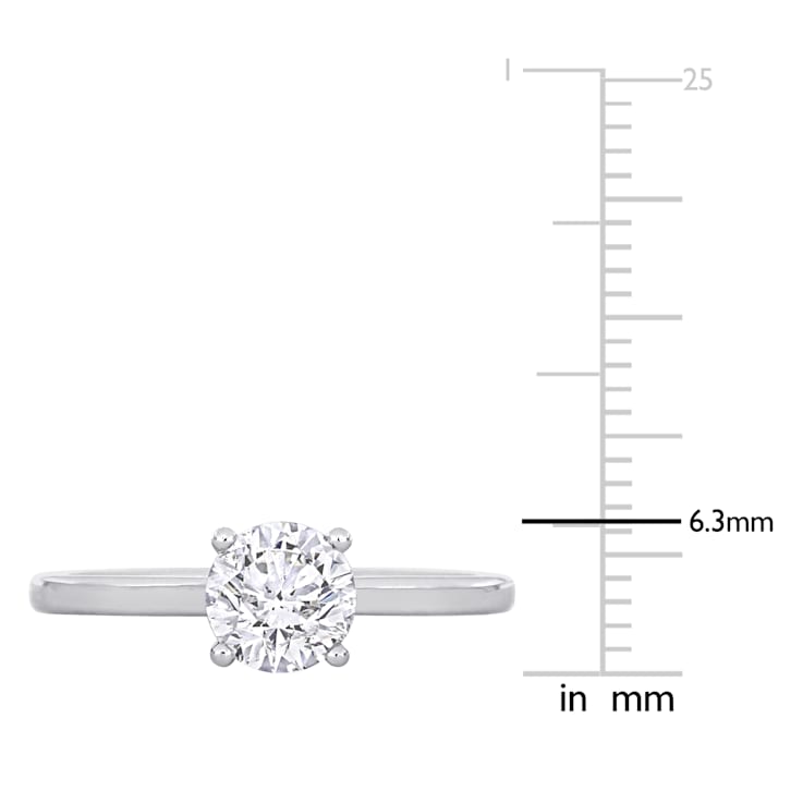 1 CT TW Diamond Solitaire Engagement Ring in Platinum (GIA Certified)