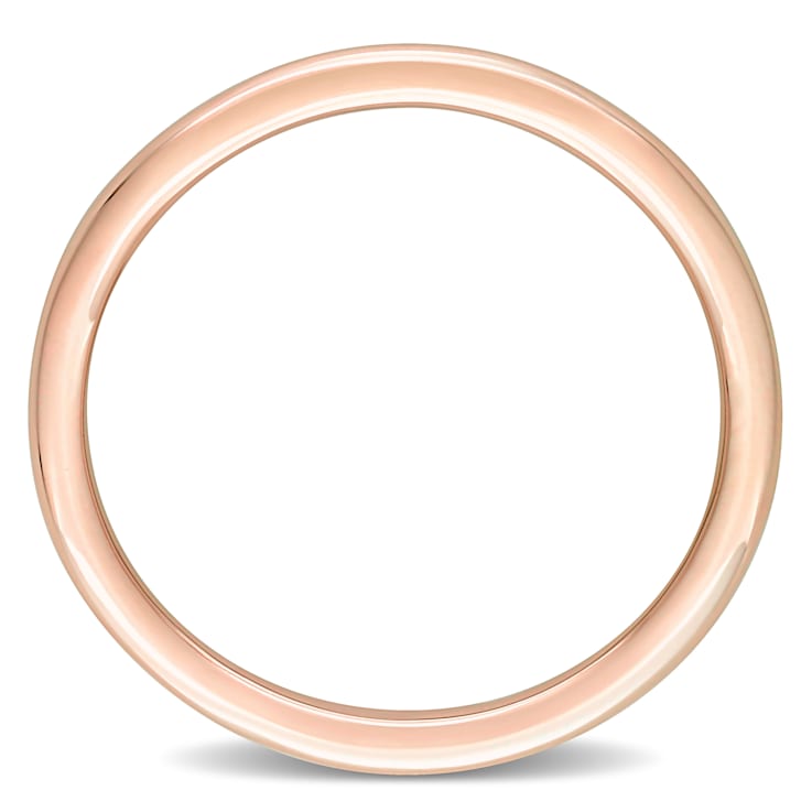 Ladies Wedding Band in 10K Rose Gold