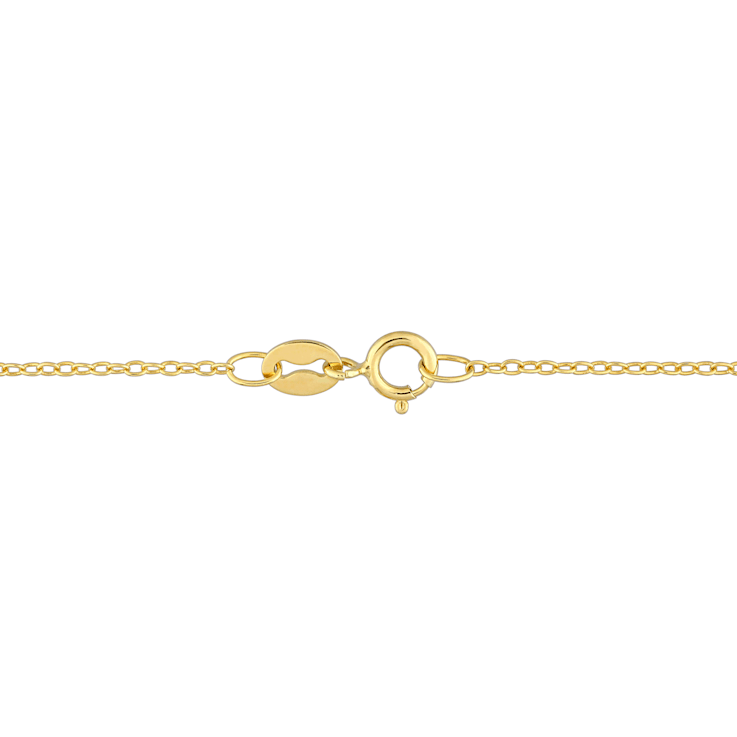 3.25 CTW Citrine and Madeira Citrine Graduated Open 18k Gold Plated
Silver Pendant with Chain