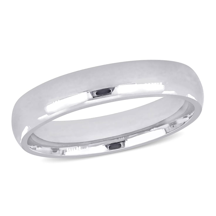 Men's 4.5mm Comfort Fit Wedding Band in 14K White Gold