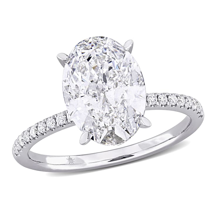 3 1/6 CT TW Lab-Grown Diamond Engagement Ring in 14K White Gold