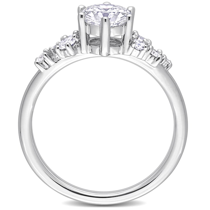 1 1/4 CT TGW Lab Grown Diamond Engagement Ring in 14K White Gold