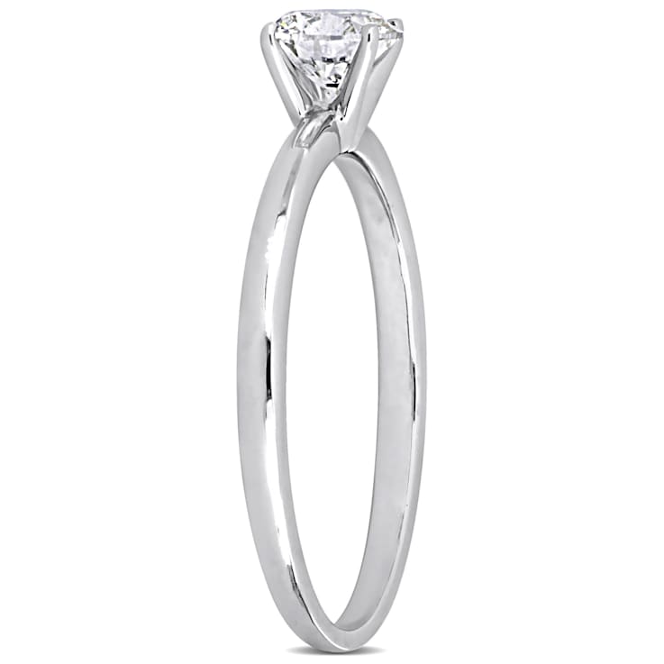 1/2 CT TW Lab-Grown Diamond Solitaire Ring in 14K White Gold