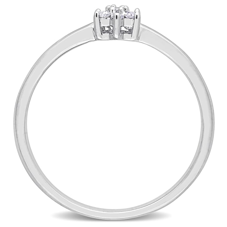 Diamond Accent Promise Ring in Sterling Silver