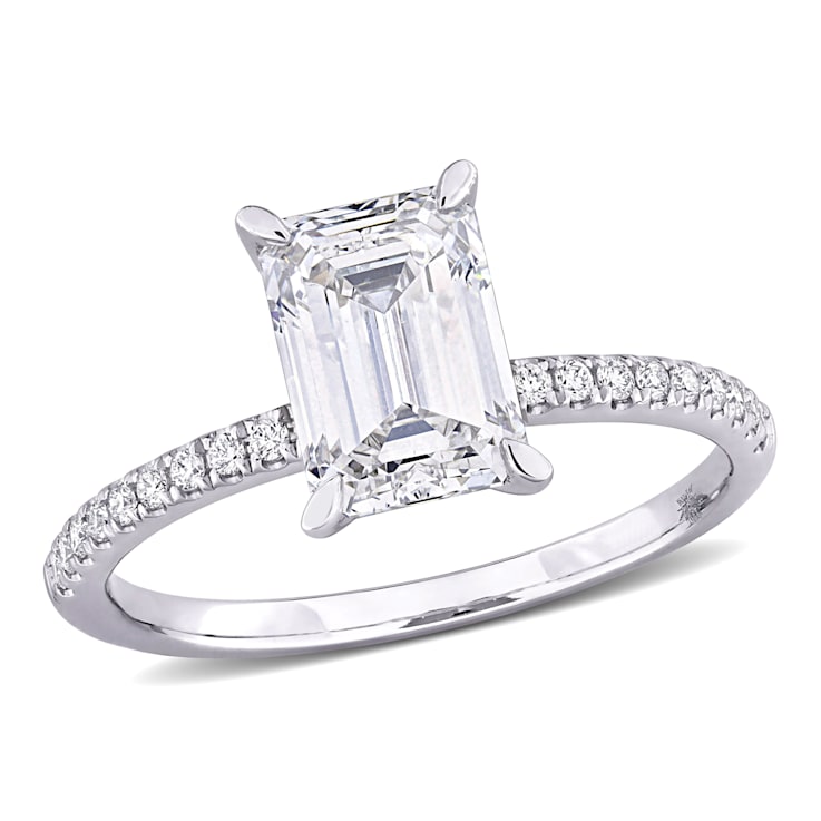 2 1/6 CT TW Lab-Grown Diamond Engagement Ring in 14K White Gold