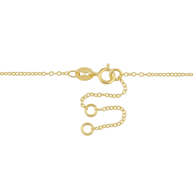 1 3/8 CT TGW Black Spinel and Multi-Color Created Sapphire Necklace in
Yellow Plated Sterling Silver