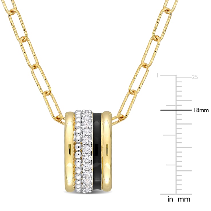 4/5 CT TGW Created White Sapphire Multi-Textured Circular Pendant with Chain