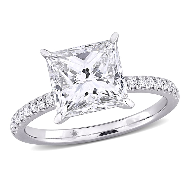 3 1/6 CT TW Lab-Grown Diamond Engagement Ring in 14K White Gold