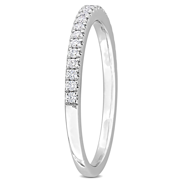 1/5 CT TW Lab-Grown Diamond Semi-Eternity Ring in 14K White Gold