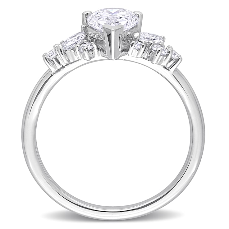 1 3/8 CT TGW Lab Grown Diamond Engagement Ring in 14K White Gold