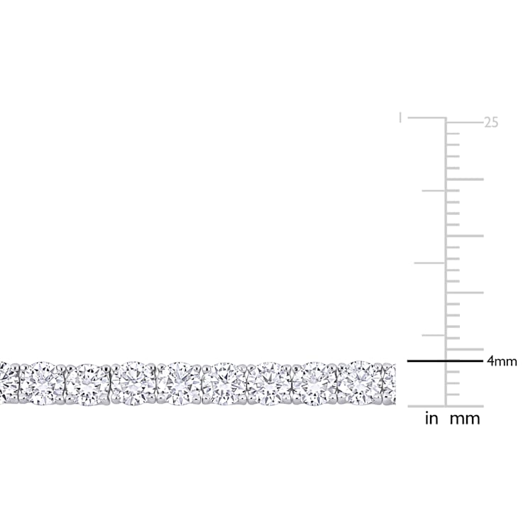 9 1/2 CT DEW Created Moissanite Tennis Bracelet in Sterling Silver