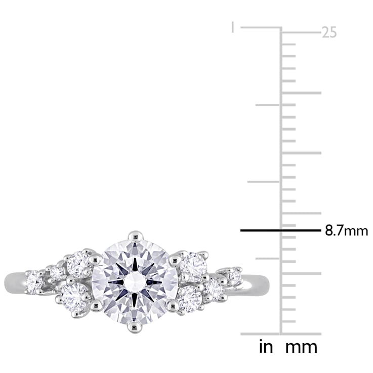 1 1/4 CT TGW Lab Grown Diamond Engagement Ring in 14K White Gold