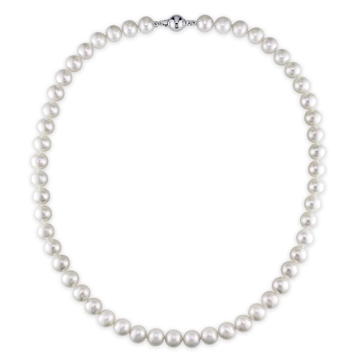8 - 9 MM Freshwater Cultured Pearl Strand with Sterling Silver Ball Clasp