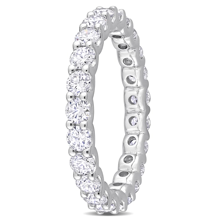 2 1/3 CT TGW Lab Grown Diamond Eternity Band in 14K White Gold- Size 9