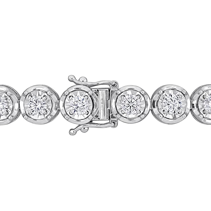 4 4/5 CT TW Lab-Grown Diamond Tennis Bracelet in 14K White Gold