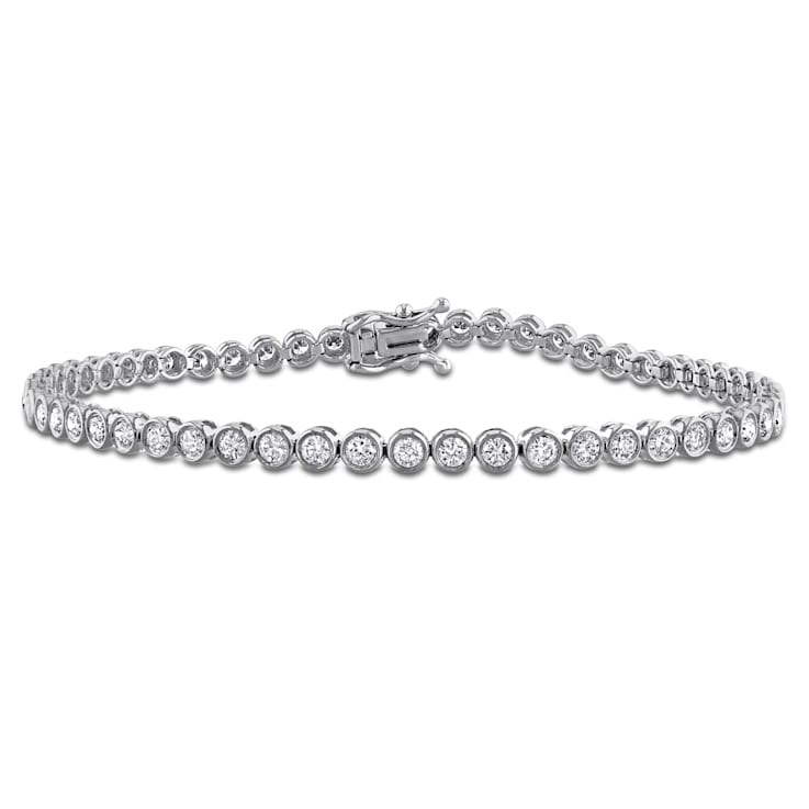 2 CT TW Lab-Grown Diamond Tennis Bracelet in 14K White Gold