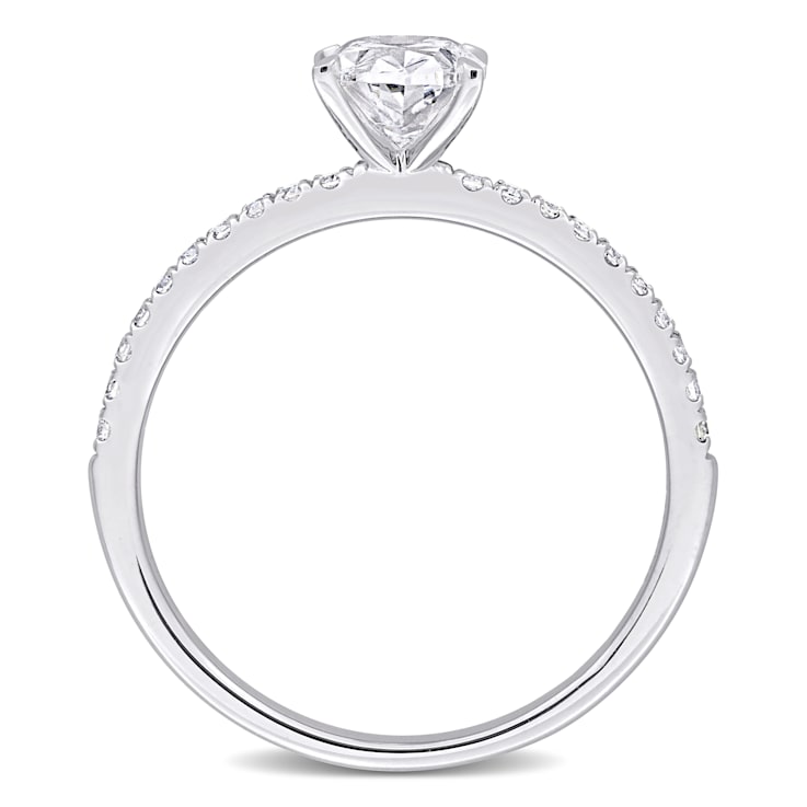1 1/6 CT TW Lab-Grown Diamond Engagement Ring in 14K White Gold