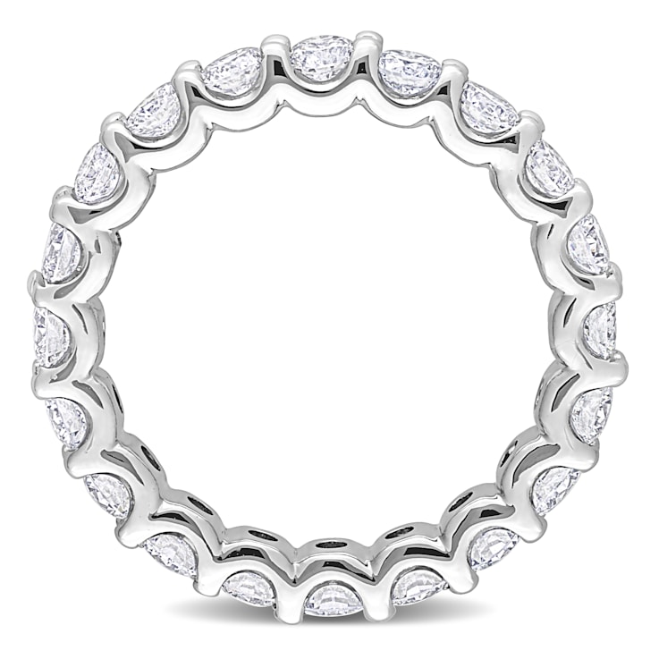 2 CT TGW Lab Grown Diamond Eternity Band in 14K White Gold - Size 6