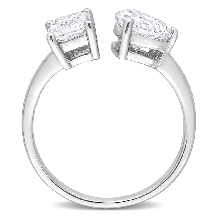 2 CT TGW Lab Grown Diamond 2-Stone Engagement Ring in 14K White Gold