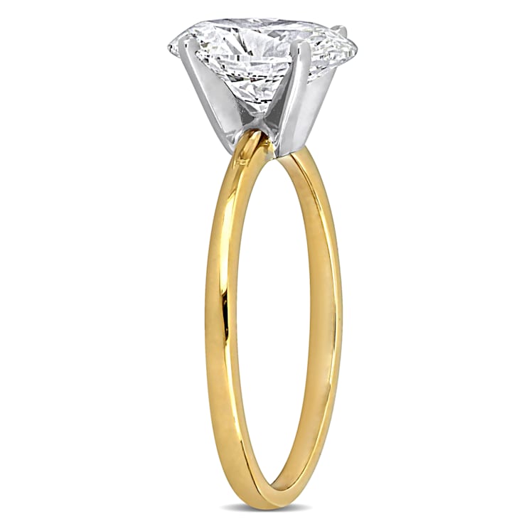 2 CT TW Lab-Grown Diamond Solitaire Ring in 14K Yellow Gold