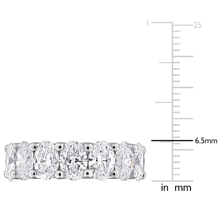 3 1/2 CT TW Lab-Grown Diamond Semi-Eternity Ring in 14K White Gold