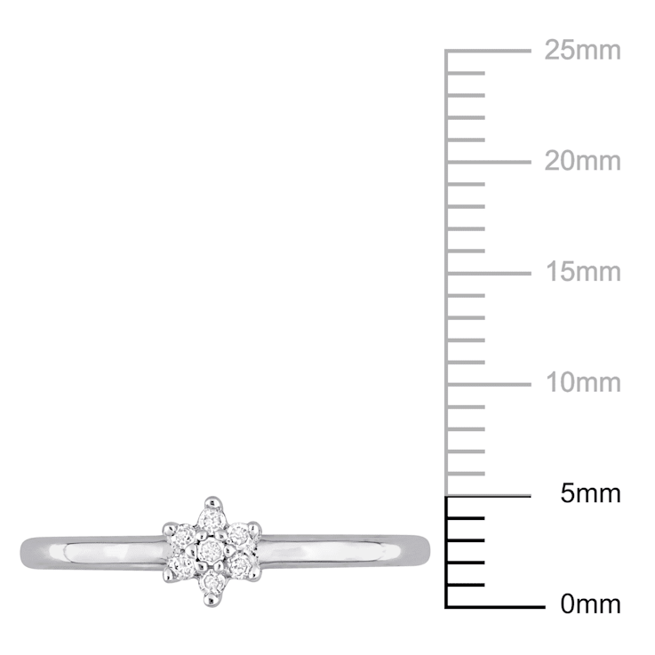 Diamond Accent Promise Ring in Sterling Silver