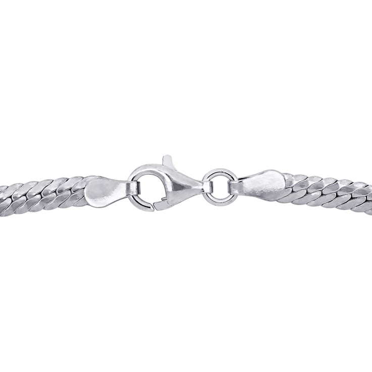 3MM Herringbone Bracelet in Sterling Silver