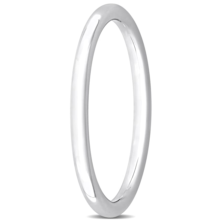 Ladies Wedding band in 10K White Gold