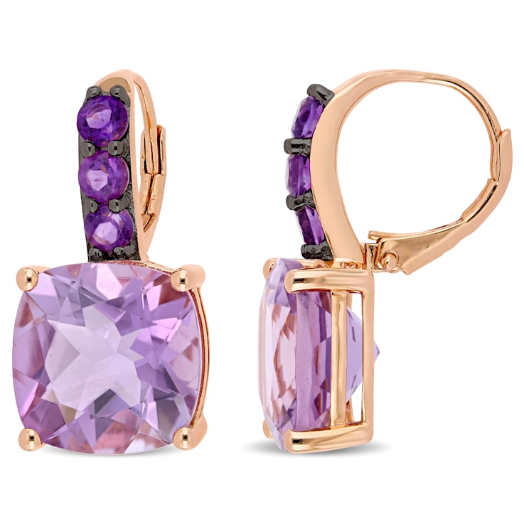 Rose de france amethyst earrings store