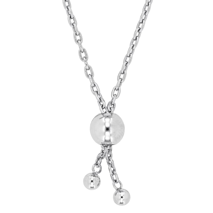 1/2 Ct DEW Created Moissanite S link Adjustable Bolo Bracelet in
Sterling Silver