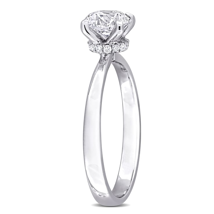 1 CT TW Lab-Grown Diamond Engagement Ring in 14K White Gold