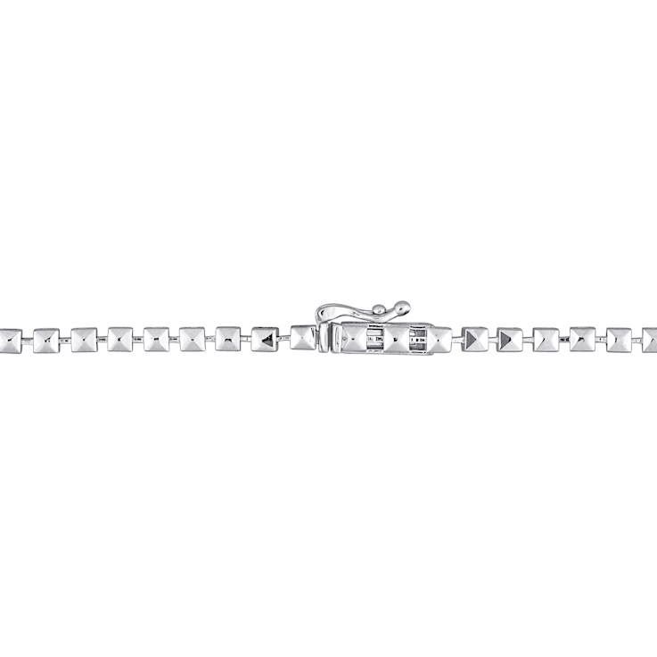 3 3/4 CT TGW Ruby and 2 3/4 CT TW Diamond Lariat Necklace in 14K White Gold