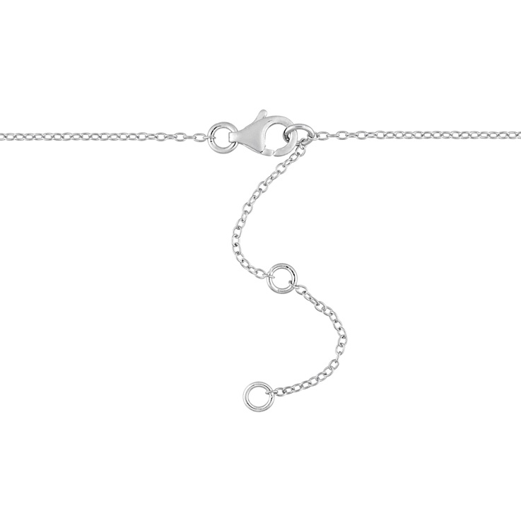 2 1/4 CT DEW Created Moissanite Yard Necklace in Sterling Silver