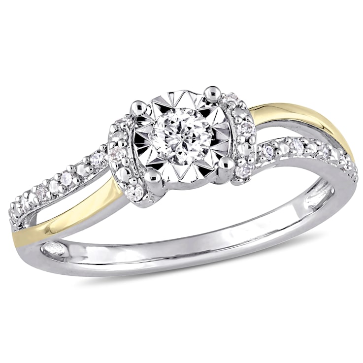 1/5 CT TW Diamond Promise Ring in Sterling Silver