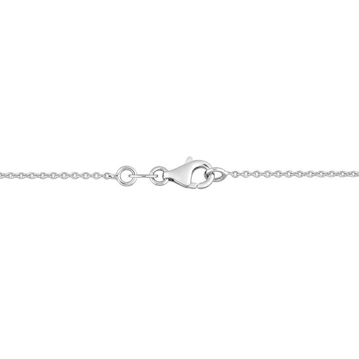 1/5 CT TW Diamond Dangle Necklace in 14K White Gold