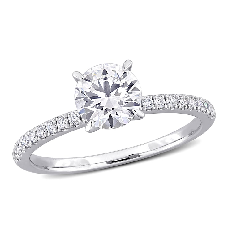 1 1/6 CT TW Lab-Grown Diamond Engagement Ring in 14K White Gold