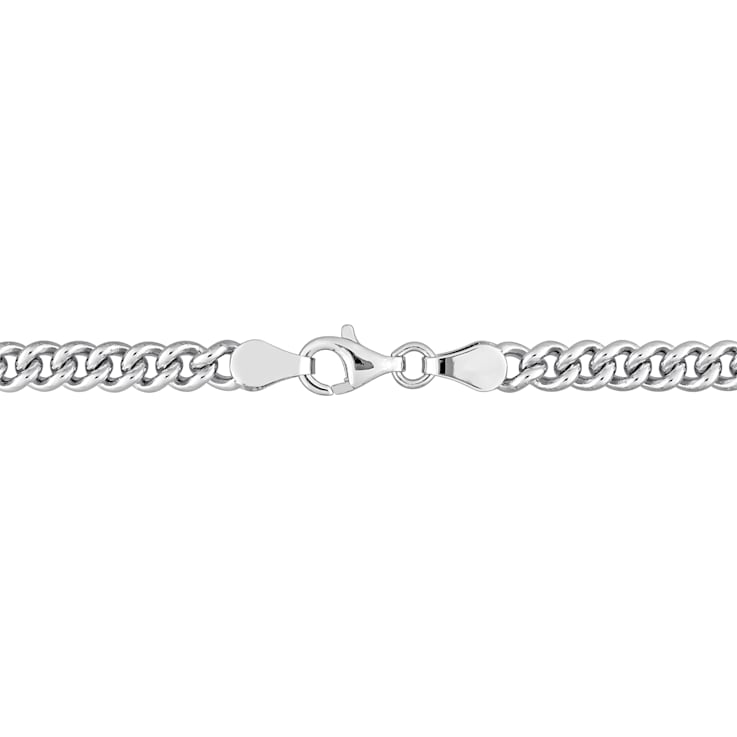 1 5/8 CT TGW Created Pink Sapphire Bracelet in Sterling Silver