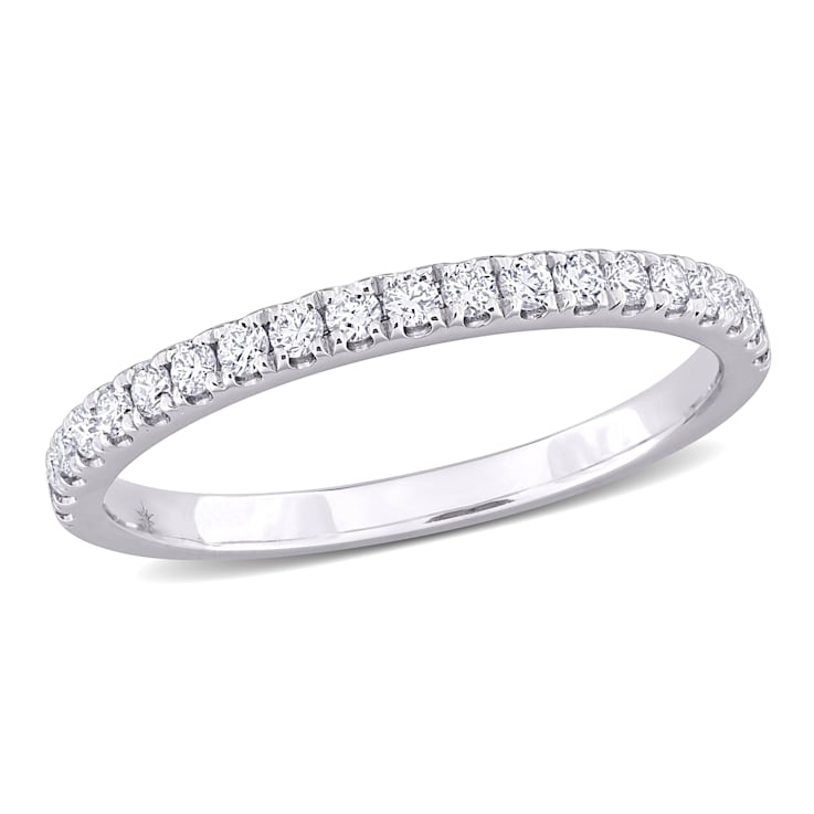 1/3 CT TW Lab-Grown Diamond Anniversary Ring in 14K White Gold