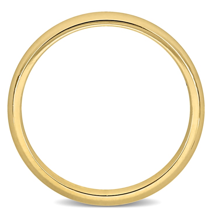 Ladies 2.5mm Comfort Fit Wedding Band in 14K Yellow Gold
