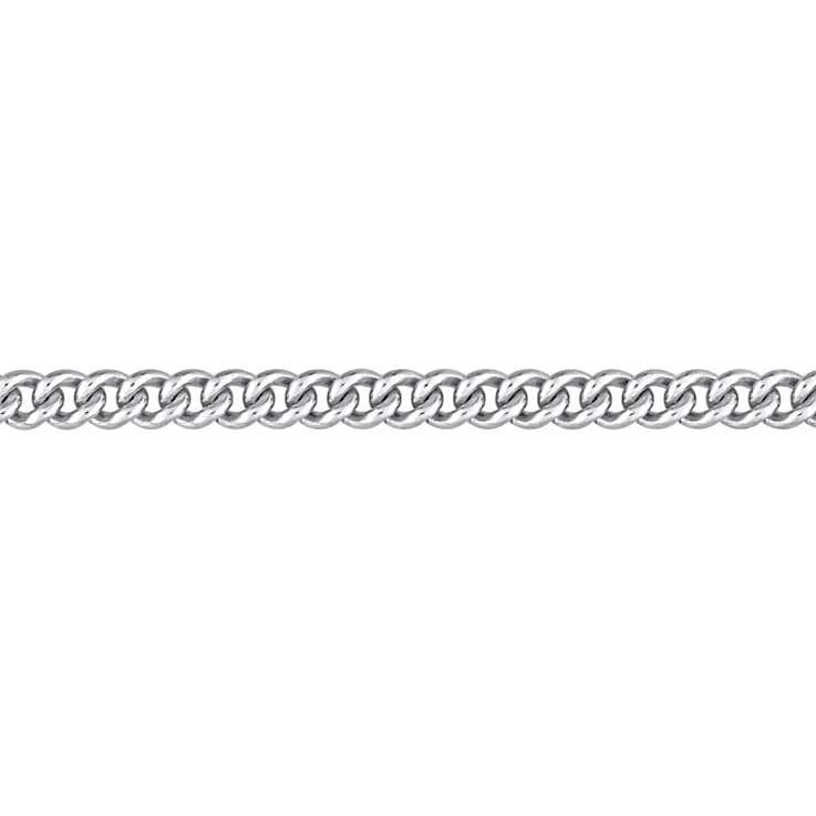 4.4MM Curb Link Chain Bracelet in Sterling Silver