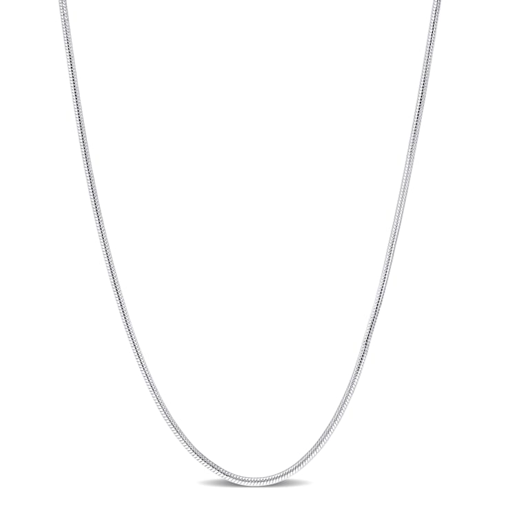 1.2MM Snake Chain Necklace in Sterling Silver
