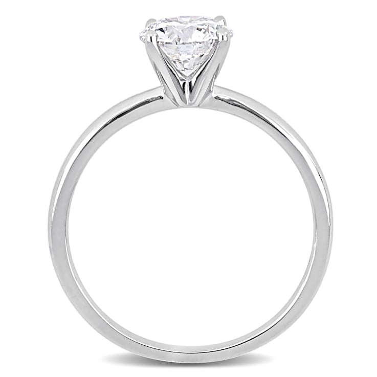 1 CT TW Lab-Grown Diamond Solitaire Ring in 14K White Gold