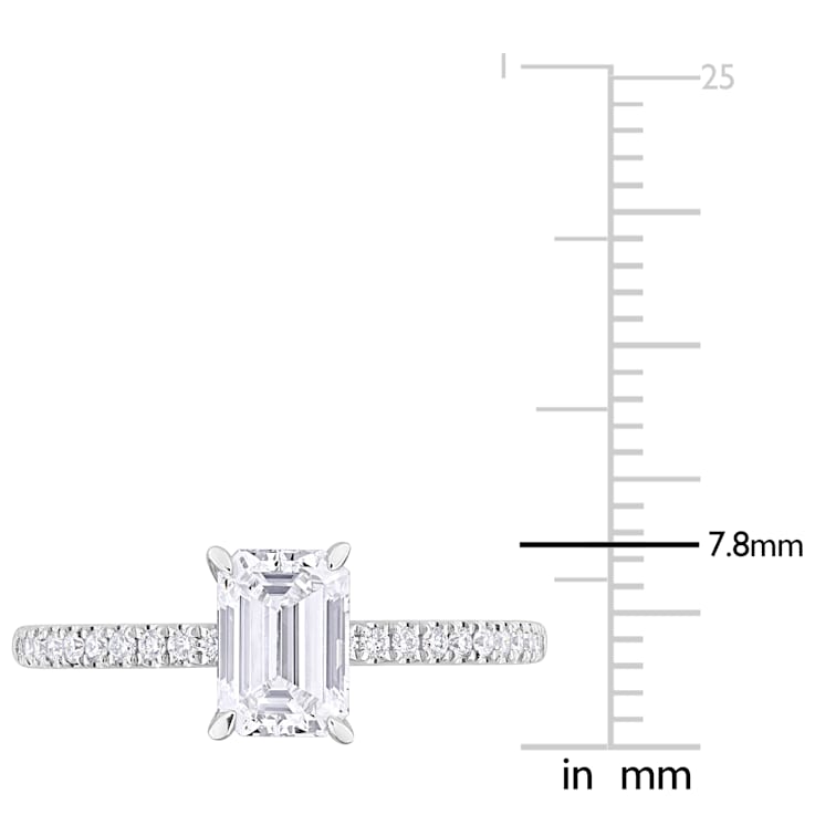 1 1/6 CT TW Lab-Grown Diamond Engagement Ring in 14K White Gold
