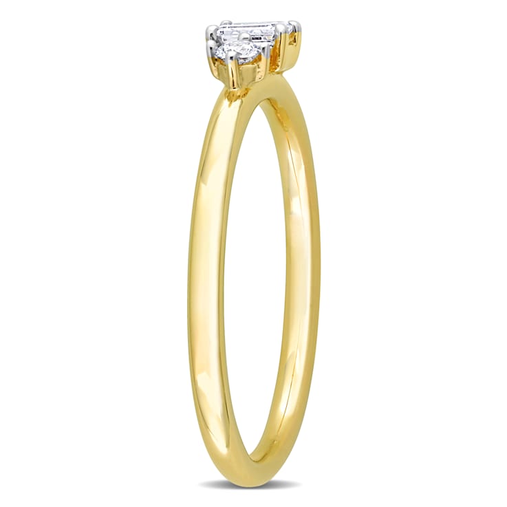 1/4 CT TW Diamond Ring in 14K Yellow Gold