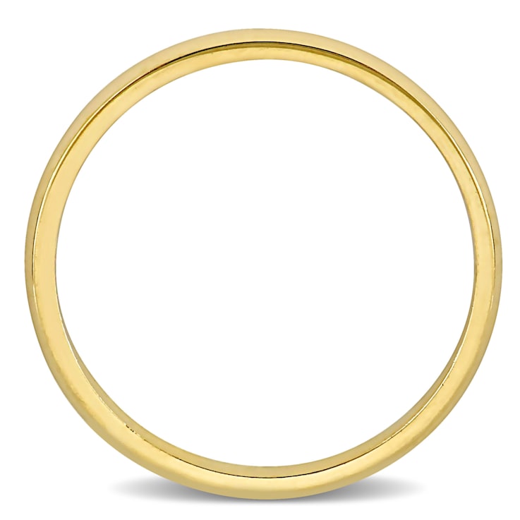 Ladies 2mm Comfort Fit Wedding Band in 14K Yellow Gold